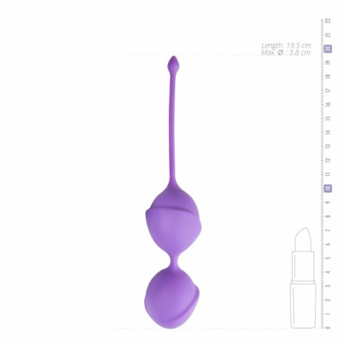 EasyToys Kulki Treningowe Podwojne Fioletowe silikonowe 3,5 cm EasyToys Kulki Treningowe Podwojne Fioletowe silikonowe 3,5 cm