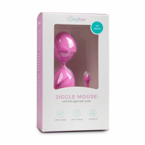 EasyToys Kulki treningowe rożowe dwie, model z silikonową powłoką EasyToys Kulki treningowe rożowe dwie, model z silikonową powłoką