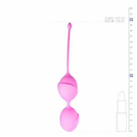EasyToys Kulki treningowe rożowe dwie, model z silikonową powłoką EasyToys Kulki treningowe rożowe dwie, model z silikonową powłoką
