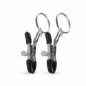 EasyToys Metalowe Zaciski z Pierścieniem - Regulowane, Srebrne