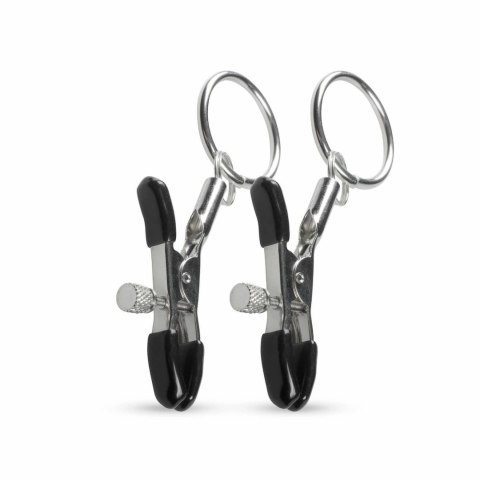 EasyToys Metalowe Zaciski z Pierścieniem - Regulowane, Srebrne EasyToys Metalowe Zaciski z Pierścieniem - Regulowane, Srebrne