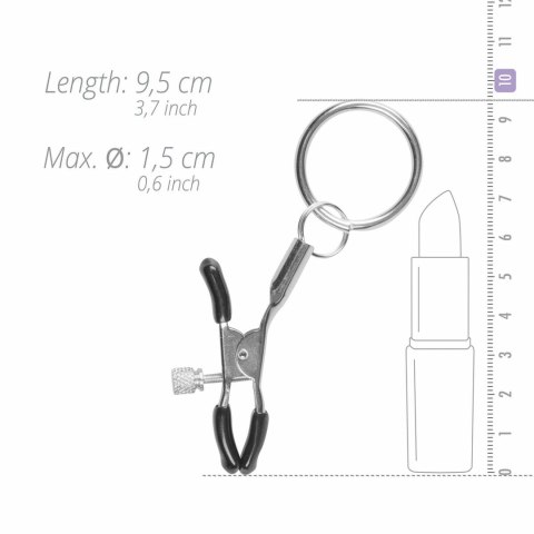 EasyToys Metalowe Zaciski z Pierścieniem - Regulowane, Srebrne EasyToys Metalowe Zaciski z Pierścieniem - Regulowane, Srebrne