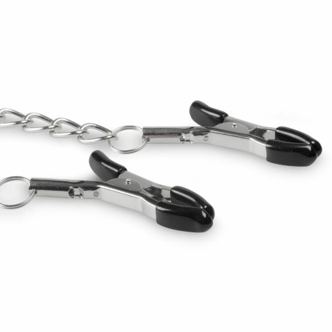 EasyToys Metalowe zaciski na sutki z łańcuszkiem, regulowane EasyToys Metalowe zaciski na sutki z łańcuszkiem, regulowane