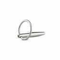 EasyToys Metalowy Korek Intymny Hollow Plug z Uchem 75 mm Srebrny