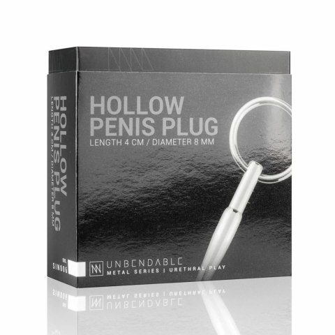 EasyToys Metalowy Korek Intymny Hollow Plug z Uchem 75 mm Srebrny EasyToys Metalowy Korek Intymny Hollow Plug z Uchem 75 mm Srebrny