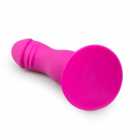 EasyToys Model Pink silikonowy z przyssawką, prążkowana powierzchnia EasyToys Model Pink silikonowy z przyssawką, prążkowana powierzchnia