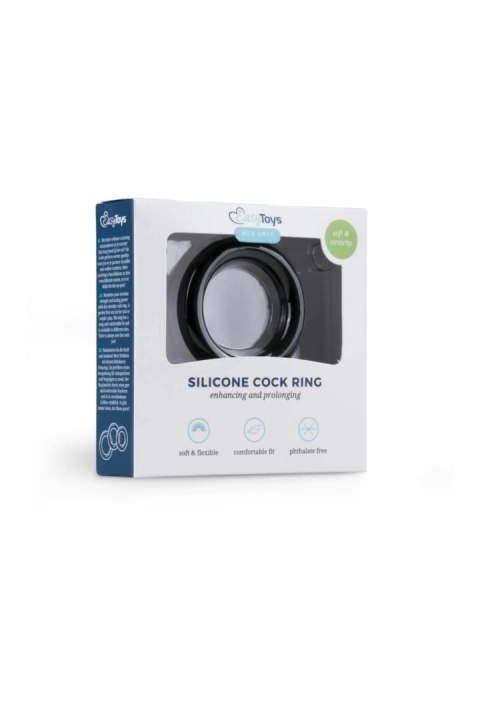 EasyToys Pierścień Silikonowy Black Medium - Anatomiczny, Czarny, Rozmiar M EasyToys Pierścień Silikonowy Black Medium - Anatomiczny, Czarny, Rozmiar M