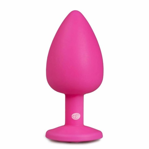 EasyToys Plug silikonowy Large z ozdobnym kryształem rożowy EasyToys Plug silikonowy Large z ozdobnym kryształem rożowy