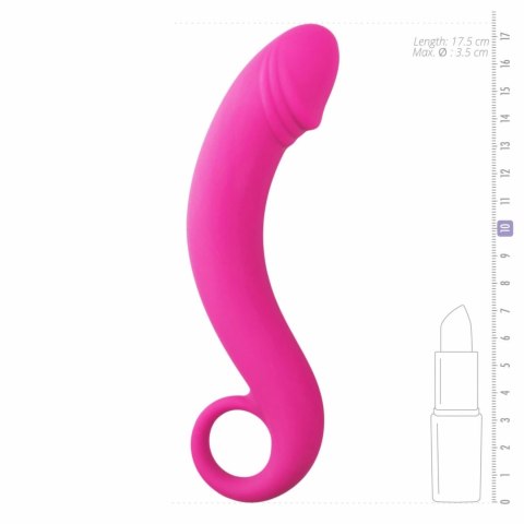 EasyToys Prostate Model Curved silikonowy anatomiczny 17,5 cm czarny EasyToys Prostate Model Curved silikonowy anatomiczny 17,5 cm czarny
