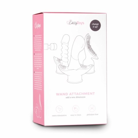 EasyToys Spiral Wand Attachment rożowy - nakładka spiralna do masażera EasyToys Spiral Wand Attachment rożowy - nakładka spiralna do masażera