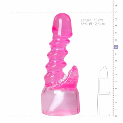 EasyToys Spiral Wand Attachment rożowy - nakładka spiralna do masażera EasyToys Spiral Wand Attachment rożowy - nakładka spiralna do masażera