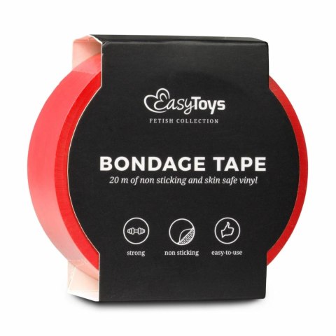 EasyToys Taśma do Fantazyjnych Wiązań Czerwona 20m EasyToys Taśma do Fantazyjnych Wiązań Czerwona 20m