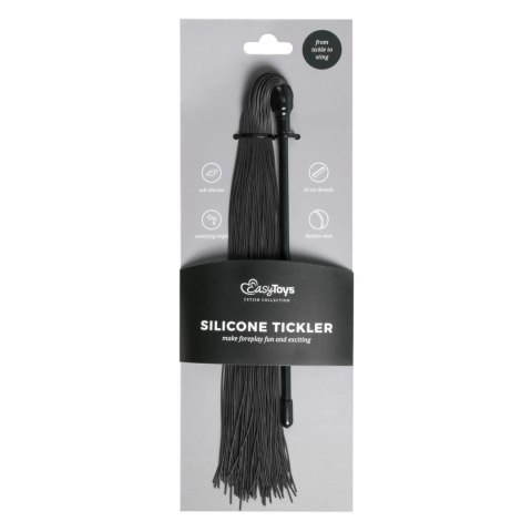 EasyToys Tickler silikonowy czarny - delikatny stymulator dotyku EasyToys Tickler silikonowy czarny - delikatny stymulator dotyku