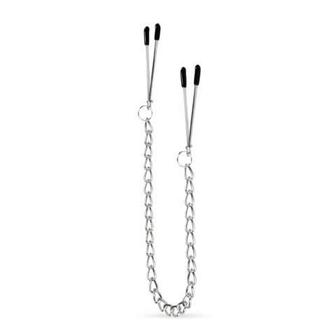 EasyToys Tweezers - Regulowane klamry z łańcuszkiem do ciała, metalowe EasyToys Tweezers - Regulowane klamry z łańcuszkiem do ciała, metalowe