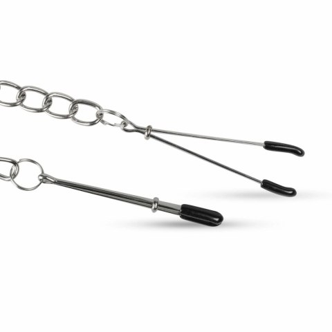 EasyToys Tweezers - Regulowane klamry z łańcuszkiem do ciała, metalowe EasyToys Tweezers - Regulowane klamry z łańcuszkiem do ciała, metalowe