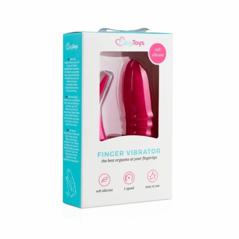 EasyToys Wibrujący Nakładka na Palec Pink - elastyczny silikon EasyToys Wibrujący Nakładka na Palec Pink - elastyczny silikon