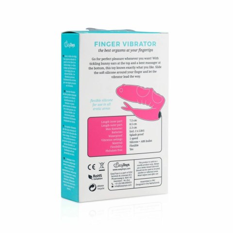 EasyToys Wibrujący Nakładka na Palec Pink - elastyczny silikon EasyToys Wibrujący Nakładka na Palec Pink - elastyczny silikon