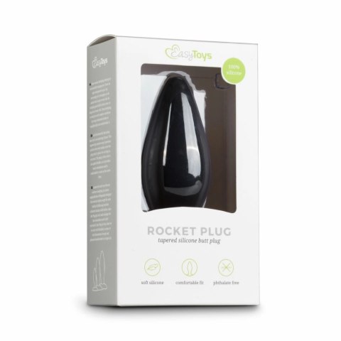 Kiotos Large Plug czarny silikonowy model z szeroką podstawą 13 cm Kiotos Large Plug czarny silikonowy model z szeroką podstawą 13 cm