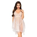 Penthouse Naughty Doll Babydoll Biały S/M - Koronkowy komplet premium