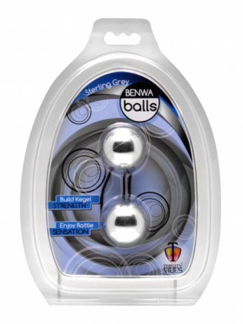 XR Brands Sterling Grey kulki treningowe Kegel stalowo-szare XR Brands Sterling Grey kulki treningowe Kegel stalowo-szare