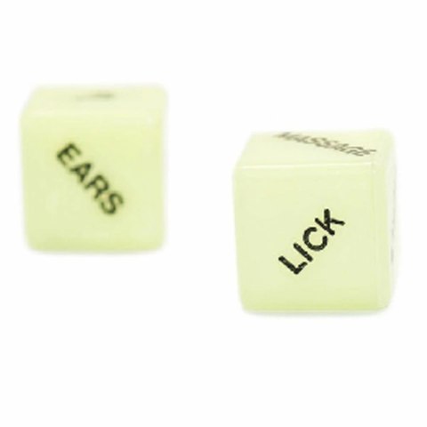 Shots Toys Glowing Dice zestaw świecących kostek do gry dla par Shots Toys Glowing Dice zestaw świecących kostek do gry dla par
