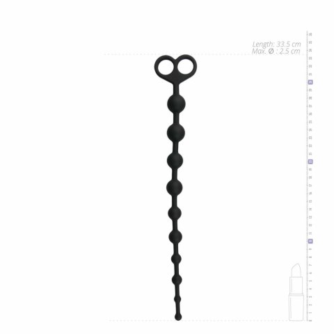 Sinner Gear Długie Koraliki Anatomiczne Black 10-elementowe Sinner Gear Długie Koraliki Anatomiczne Black 10-elementowe