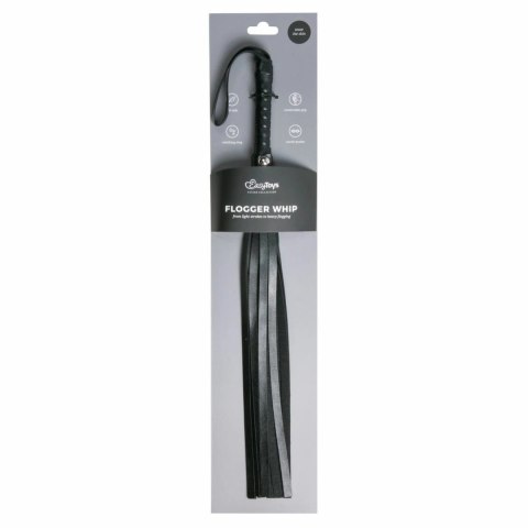 Sinner Gear Mini Skorzany Flogger z Ergonomicznym Uchwytom Czarny Sinner Gear Mini Skorzany Flogger z Ergonomicznym Uchwytom Czarny