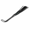 Sinner Gear Mini Skorzany Flogger z Ergonomicznym Uchwytom Czarny