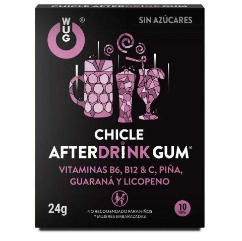 WUG GUM After Drink guma cytrynowo-ananasowa 10 sztuk suplement WUG GUM After Drink guma cytrynowo-ananasowa 10 sztuk suplement