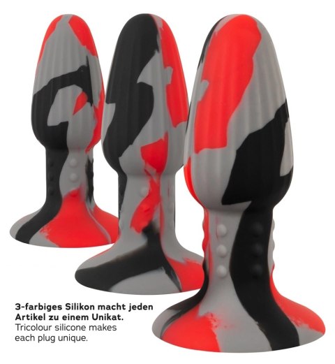 ANOS Triple Colour silikonowy anatomiczny korek z rowkami 11,5 cm ANOS Triple Colour silikonowy anatomiczny korek z rowkami 11,5 cm
