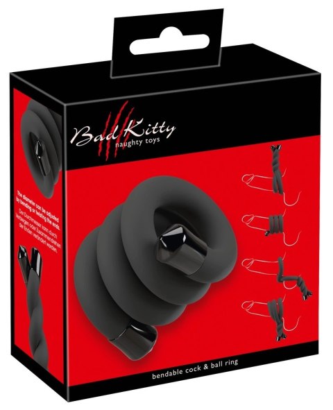 Bad Kitty Elastyczny Pierścień Regulowany Czarny 54 cm Bad Kitty Elastyczny Pierścień Regulowany Czarny 54 cm