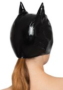 Black Level maska vinylowa z uszami kota czarna S-L poliuretan