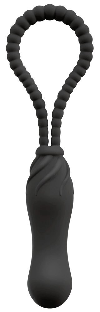 Black Velvets Perfect Fit czarne urządzenie intymne bez paskow 22 cm Black Velvets Perfect Fit czarne urządzenie intymne bez paskow 22 cm