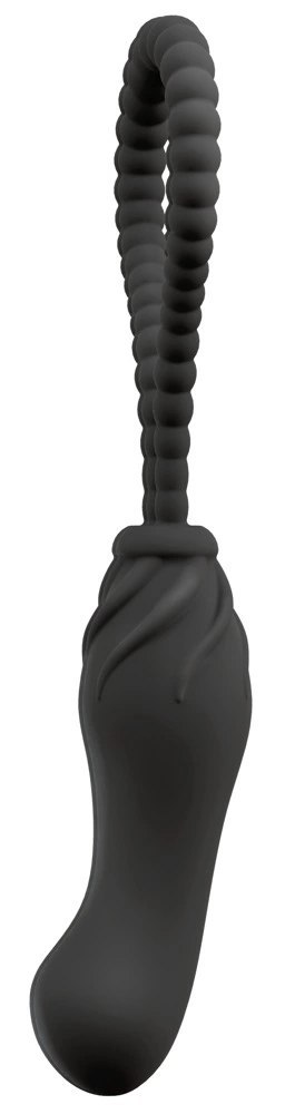Black Velvets Perfect Fit czarne urządzenie intymne bez paskow 22 cm Black Velvets Perfect Fit czarne urządzenie intymne bez paskow 22 cm
