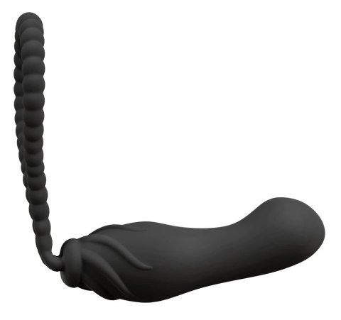 Black Velvets Perfect Fit czarne urządzenie intymne bez paskow 22 cm Black Velvets Perfect Fit czarne urządzenie intymne bez paskow 22 cm