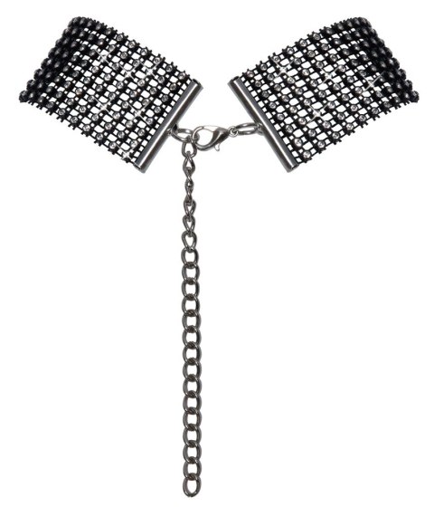 Cottelli Accessoires Czarny Choker z Dżetami i Łańcuszkiem Regulowany Cottelli Accessoires Czarny Choker z Dżetami i Łańcuszkiem Regulowany