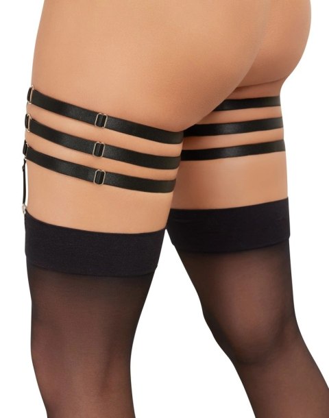 Cottelli Accessoires Pas do Pończoch 3 Paseczki Czarny S/M Regulowany Cottelli Accessoires Pas do Pończoch 3 Paseczki Czarny S/M Regulowany