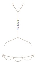 Cottelli Accessoires ozdobny łańcuszek złoty z cekinami, regulowany