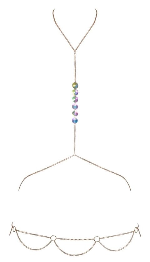 Cottelli Accessoires ozdobny łańcuszek złoty z cekinami, regulowany Cottelli Accessoires ozdobny łańcuszek złoty z cekinami, regulowany