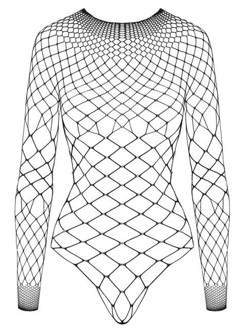 Cottelli Fantasy Body Siateczkowe z Dżetami Długi Rękaw S-L Czarny Cottelli Fantasy Body Siateczkowe z Dżetami Długi Rękaw S-L Czarny