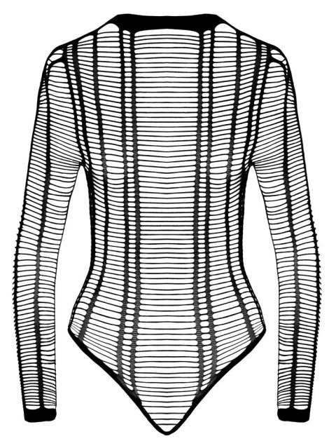 Cottelli Fantasy Body w Prążki Czarne S-L Prześwitujące Elastyczne Cottelli Fantasy Body w Prążki Czarne S-L Prześwitujące Elastyczne