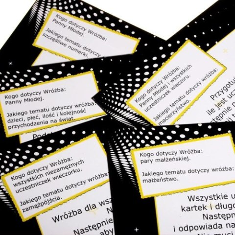 Grajmy Razem Gra Imprezowa Wrożby Panieńskie 12 Kart 11x8cm Grajmy Razem Gra Imprezowa Wrożby Panieńskie 12 Kart 11x8cm