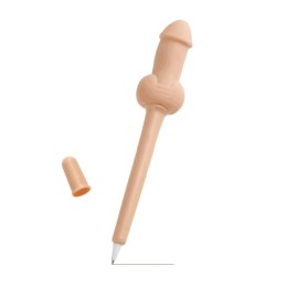Little Genie długopis Soft Touch o elastycznej końcowce rożowy