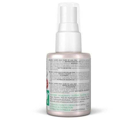 Lovely Lovers AQUA SLIDE Oil Lube żel nawilżający aloes 50ml Lovely Lovers AQUA SLIDE Oil Lube żel nawilżający aloes 50ml