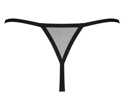 Obsessive Novenes XL/2XL - Stringi bez przeszycia z rożowym akcentem Obsessive Novenes XL/2XL - Stringi bez przeszycia z rożowym akcentem