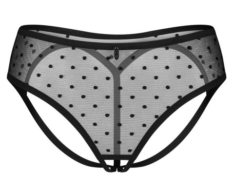 Obsessive Nuites Figi Przezroczyste Czarny L/XL z Dekoracją Obsessive Nuites Figi Przezroczyste Czarny L/XL z Dekoracją