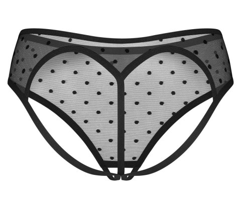 Obsessive Nuites Figi Przezroczyste Czarny L/XL z Dekoracją Obsessive Nuites Figi Przezroczyste Czarny L/XL z Dekoracją