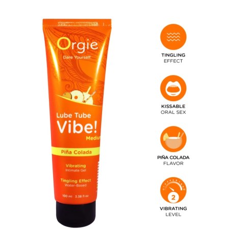 Orgie Intymny żel wodny Pinacolada 100ml z efektem wibracji Orgie Intymny żel wodny Pinacolada 100ml z efektem wibracji