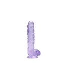RealRock Crystal Clear 17 cm model anatomiczny z mocną przyssawką