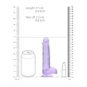 RealRock Crystal Clear 17 cm model anatomiczny z mocną przyssawką